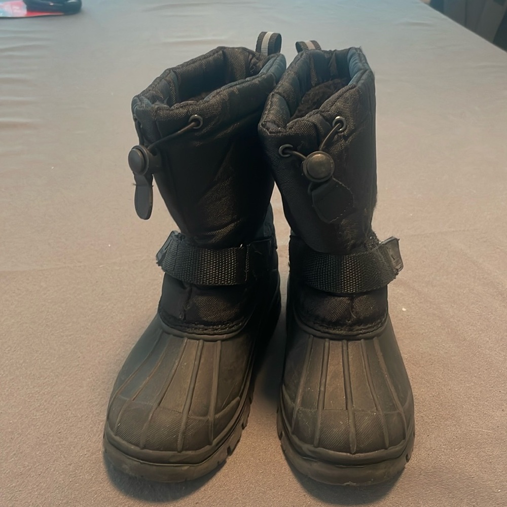 Merence Toddler Black Heavy Rain Snow Boots
